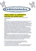 CARDIAC SURGERY CSC COMPREHENSIVE QUESTIONS AND ANSWERS SURE A&period;pdf