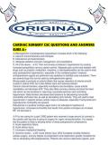 CARDIAC SURGERY CSC QUESTIONS AND ANSWERS SURE A&period;pdf