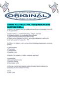 CAHIMS ALL EVALUATION TEST QUESTIONS AND ANSWERS SURE A&period;pdf