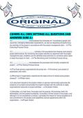 CAHIMS ALL CORE SETTINGS ALL QUESTIONS AND ANSWERS SURE A&period;pdf