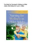 Test Bank for Nursing for Wellness in Older Adults 10th Edition by Carol A&period; Miller &vert; Questions and Answers 2027
