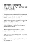 QSP COURSE COMPREHENSIVE&NewLine;EXAMINATION 2026 FULL SOLUTIONS AND&NewLine;CORRECT ANSWERS