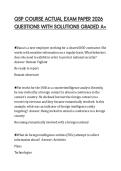 QSP COURSE ACTUAL EXAM PAPER 2026&NewLine;QUESTIONS WITH SOLUTIONS GRADED A&plus;