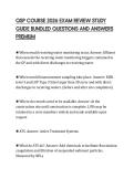 QSP COURSE 2026 EXAM REVIEW STUDY&NewLine;GUIDE BUNDLED QUESTIONS AND ANSWERS&NewLine;PREMIUM