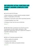 QSP UPDATED ACTUAL QUESTIONS AND&NewLine;CORRECT ANSWERS COMPLETE STUDY&NewLine;GUIDE