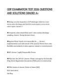 QSP EXAMINATION TEST 2026 QUESTIONS&NewLine;AND SOLUTIONS GRADED A&plus;