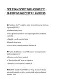 QSP EXAM SCRIPT 2026 COMPLETE&NewLine;QUESTIONS AND VERIFIED ANSWERS