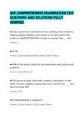 QSP COMPREHENSIVE EXAMINATION TEST&NewLine;QUESTIONS AND SOLUTIONS FULLY&NewLine;VERIFIED
