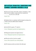 QSP ACTUAL EXAM FULL QUESTIONS AND&NewLine;CORRECT ANSWERS GRADED A PLUS