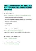 QMHA COMPREHENSIVE TEST SCRIPT 2026&NewLine;FULL QUESTIONS AND CORRECT ANSWERS&NewLine;GRADED A&plus;