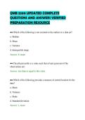 QMB 3200 UPDATED COMPLETE&NewLine;QUESTIONS AND ANSWERS VERIFIED&NewLine;PREPARATION RESOURCE