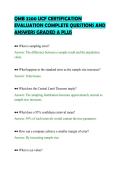 QMB 3200 UCF CERTIFICATION&NewLine;EVALUATION COMPLETE QUESTIONS AND&NewLine;ANSWERS GRADED A PLUS