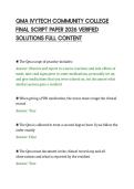 QMA PRACTICE TEST 77 QUESTIONS WITH&NewLine;COMPLETE SOLUTIONS 2026 GRADED A&plus;