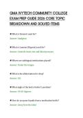 QMA IVYTECH COMMUNITY COLLEGE&NewLine;FINAL SCRIPT PAPER 2026 VERIFIED&NewLine;SOLUTIONS FULL CONTENT&NewLine;