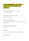 QMA COMPREHENSIVE TEST BANK 77&NewLine;QUESTIONS EXPERT REVIEW 2026&NewLine;GRADED A&plus;