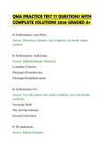 QMA TOP FORECASTED PRACTICE SOLUTION&NewLine;2026 TESTED QUESTIONS AND EXPERT&NewLine;VERIFIED ANSWERS GUARANTEED TO PASS