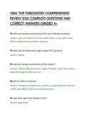 QMA TOP FORECASTED COMPREHENSIVE REVIEW 2026 COMPLETE QUESTIONS AND CORRECT