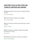 QDM EXPERT EXAM 160 FINAL PAPER 2026&NewLine;COMPLETE QUESTIONS AND ANSWERS
