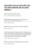 QDM EXPERT EXAM 160 EXAM SCRIPT 2026&NewLine;TEST PAPER QUESTIONS AND SOLUTIONS&NewLine;GRADED A&plus;