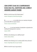 QDM EXPERT EXAM 160 COMPREHENSIVE&NewLine;EXAM 2026 FULL QUESTIONS AND CORRECT&NewLine;ANSWERS ALREADY PASSED