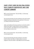 QASP S STUDY GUIDE 108 2026 FINAL REVIEW&NewLine;PACK COMPLETE QUESTION SET AND CORE&NewLine;CONCEPT SUMMARY