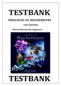 Test Bank for Principles of Biochemistry&comma; 5th Edition &vert; Moran&comma; Horton&comma; Scrimgeour & Perry &vert; All Chapters