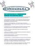 HUD CERTIFICATION ALL COMPREHENSIVE ANSWERS AND QUESTIONS SURE A&period;pdf