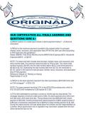 HUD CERTIFICATION ALL FINALS ANSWERS AND QUESTIONS SURE A&period;pd