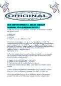 HUD CERTIFICATION ALL EXAMS CORRECT ANSWERS AND QUESTIONS SURE A&period;pdf
