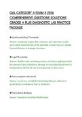 QAL CATEGORY A EXAM 4 2026&NewLine;COMPREHENSIVE QUESTIONS SOLUTIONS&NewLine;GRADED A PLUS DIAGNOSTIC LAB PRACTICE&NewLine;PACKAGE