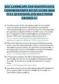 QAC LANDSCAPE AND MAINTENANCE&NewLine;COMPREHENSIVE STUDY GUIDE 2026&NewLine;FULL QUESTIONS AND SOLUTIONS&NewLine;GRADED A&plus;