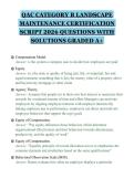 QAC CATEGORY B LANDSCAPE&NewLine;MAINTENANCE CERTIFICATION&NewLine;SCRIPT 2026 QUESTIONS WITH&NewLine;SOLUTIONS GRADED A&plus;
