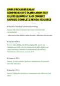 QABA PACKAGED EXAMS&NewLine;COMPREHENSIVE EXAMINATION TEST&NewLine;SOLVED QUESTIONS AND CORRECT&NewLine;ANSWERS COMPLETE REVIEW RESOURCE
