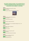SECURITY FORCES SFTRG 1 EXAM FREQUENTLY&NewLine;TESTED WITH BRAND NEW&excl; UPDATED ACTUAL&NewLine;QUESTIONS AND CORRECT ANSWERS