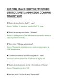 Q-01 FDNY EXAM 3 HIGH-YIELD FIREGROUND&NewLine;STRATEGY&comma; SAFETY&comma; AND INCIDENT COMMAND&NewLine;SUMMARY 2026
