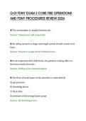 Q-01 FDNY EXAM 3 CORE FIRE OPERATIONS&NewLine;AND FDNY PROCEDURES REVIEW 2026&NewLine;
