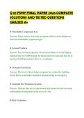 Q 01 FDNY FINAL PAPER 2026 COMPLETE&NewLine;SOLUTIONS AND TESTED QUESTIONS&NewLine;GRADED A&plus;