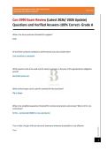 Con 3990 Exam Review &lpar;Latest 2026&sol; 2026 Update&rpar; Questions and Verified Answers-100&percnt; Correct- Grade A