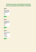 SEMESTER 2 FINAL EXAM REVIEW UPDATED&NewLine;ACTUAL QUESTIONS AND CORRECT ANSWERS