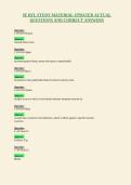 SF RFL STUDY MATERIAL UPDATED ACTUAL&NewLine;QUESTIONS AND CORRECT ANSWERS