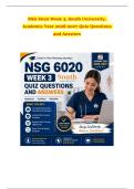 NSG 6020 Exams Questions and Answers 