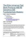 2026&sol;2027 MB-901 Dynamics 365 Fundamentals&colon; The Elite Universal Test Bank & Architectural Guide