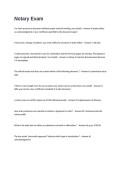 Notary Exam Questions and Answers