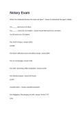 Notary Exam Questions and Answers