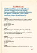 South University NSG 6020 &sol; NSG6020 Advanced Health and Physical Assessment Final Exam Review &vert; Complete 100 MCQs with 100&percnt; Verified Answers and Detailed Explanations &vert; Latest Edition - 2026&sol;2027 Update &vert; Already Graded A&plus;