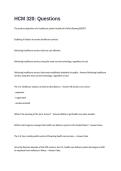 HCM 320 Exam  Questions and Answers