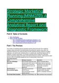 2026&sol;2027 MNM3701 Strategic Marketing Planning&colon; S-Tier Test Bank & Diagnostic Framework &lpar;Grandmaster Q&A&rpar;