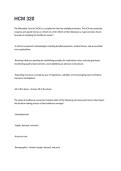 HCM 320-Exam Questions and Answers