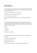 Hesi exit -Exam Questions and Answers