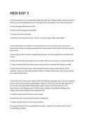 HESI EXIT-Exam Questions and Answers